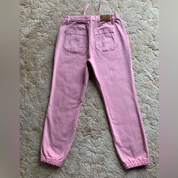 EUC JUDY BLUE LOS ANGELES PINK GARMENT DYED HI-RISE JOGGER JEANS IN SIZE 9/29 - Picture 2 of 15
